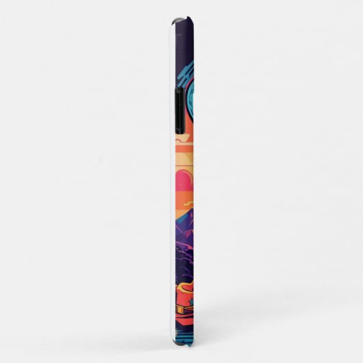 Engels Bulldog Cowboy Funny Western Dog Case-Mate iPhone Case (Achterkant/rechts)