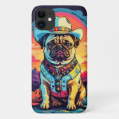  Engels Bulldog Cowboy Funny Western Dog Case-Mate iPhone Case (Achterkant)