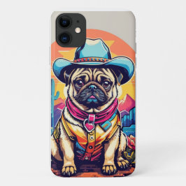  Engels Bulldog Cowboy Funny Western Dog Case-Mate iPhone Case