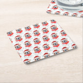 Engels Bulldog Dog Breed Christmas Kartonnen Onderzetters (Schuin)