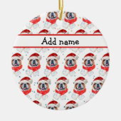 Engels Bulldog Dog Breed Christmas Keramisch Ornament (Voorkant)