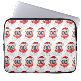 Engels Bulldog Dog Breed Christmas Laptop Sleeve