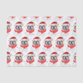 Engels Bulldog Dog Breed Christmas Tissuepapier (Voorkant)