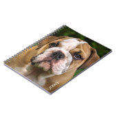 Engels Bulldog Dog Personalized Notitieboek (Linkerzijde)