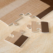 Engels Bulldog Dog wood Rustic Legpuzzel (Zijkant)