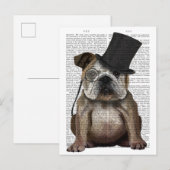 Engels Bulldog, Formal Hound and Pet Briefkaart (Voorkant / Achterkant)
