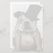 Engels Bulldog, Formal Hound and Pet Briefpapier (Voorkant / Achterkant)