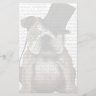 Engels Bulldog, Formal Hound and Pet Briefpapier