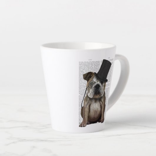 Engels Bulldog, Formal Hound and Pet Latte Mok (Rechterhoek)