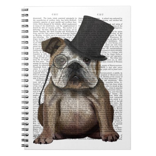 Engels Bulldog, Formal Hound and Pet Notitieboek (Voorkant)
