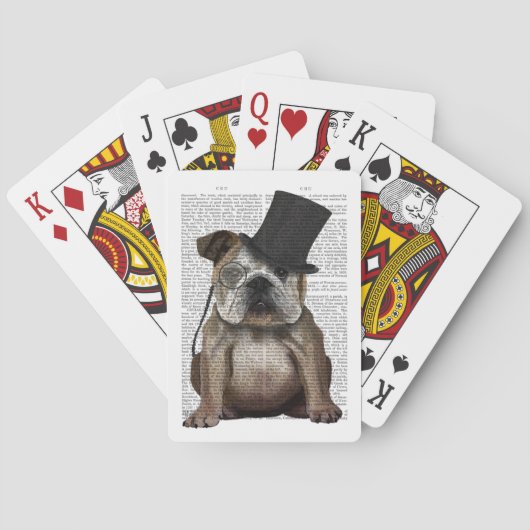 Engels Bulldog, Formal Hound and Pet Pokerkaarten (Achterkant)