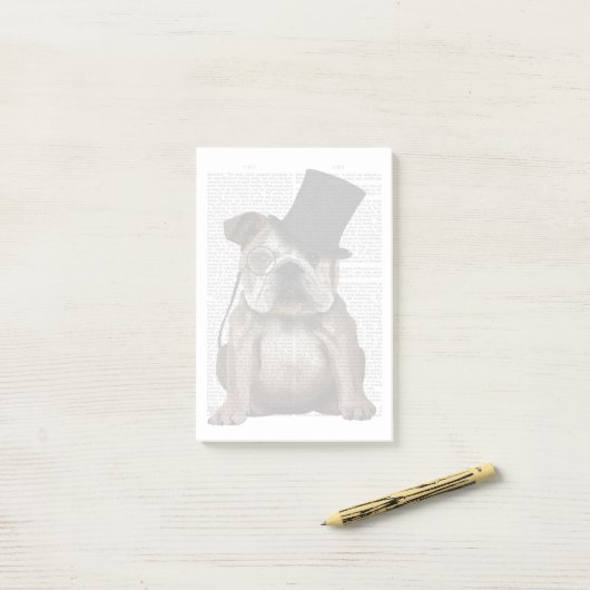 Engels Bulldog, Formal Hound and Pet Post-it® Notes (Op bureau)