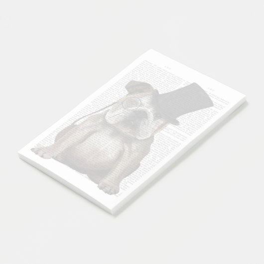 Engels Bulldog, Formal Hound and Pet Post-it® Notes (Schuin)