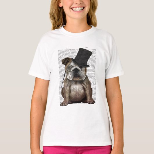 Engels Bulldog, Formal Hound and Pet T-shirt (Voorkant)