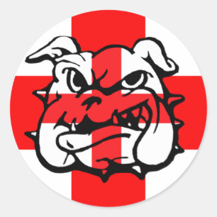Engels Bulldog geweldige Engels Ronde Sticker