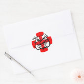 Engels Bulldog geweldige Engels Ronde Sticker (Envelop)