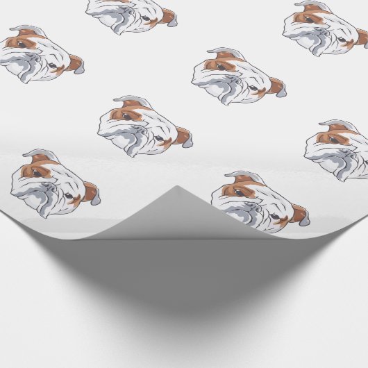 ENGELS BULLDOG HEAD CADEAUPAPIER (Hoek)