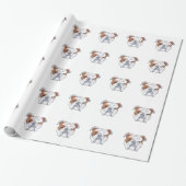 ENGELS BULLDOG HEAD CADEAUPAPIER (Uitgerold)