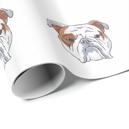 ENGELS BULLDOG HEAD CADEAUPAPIER (Rol Hoek)
