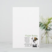 Engels Bulldog Heritage of Love Briefpapier (Staand voorkant)