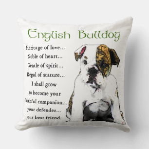 Engels Bulldog Heritage of Love Kussen