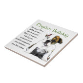 Engels Bulldog Heritage of Love Tegeltje (Zijkant)