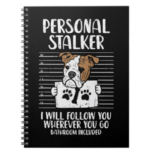 Engels Bulldog Hondenliefhebber Personal Stalker E Notitieboek