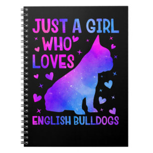 Engels Bulldog Hondenliefhebber Sunflower Dog Best Notitieboek