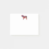 Engels Bulldog Hondenras Geo Silhouette Multi Post-it® Notes (Voorkant)