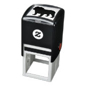 Engels Bulldog Hondenras Silhouette Zelfinktende Stempel (Product)