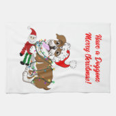 Engels Bulldog met mas Lights Long Schort Theedoek (Horizontaal)