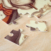 Engels Bulldog naadloze illustratie Legpuzzel (Zijkant)