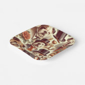  Engels Bulldog naadloze illustratie Papieren Bordje (Gebogen)