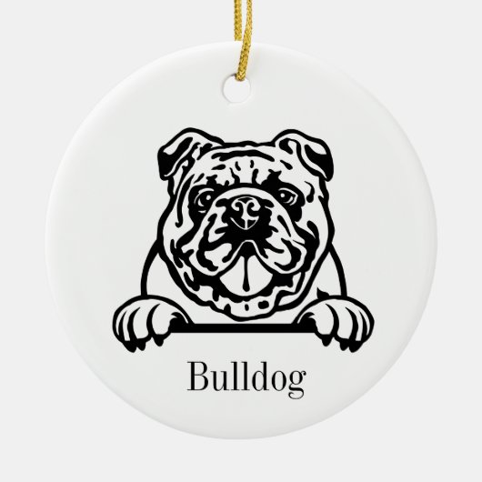 Engels bulldog ornament (Voorkant)