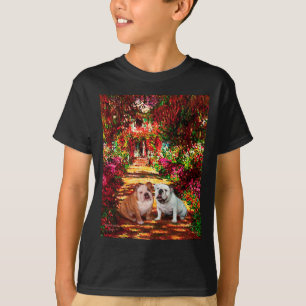 Engels Bulldog paar - Het pad T-shirt