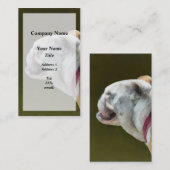 Engels bulldog profiel visitekaartje (Voorkant / Achterkant)