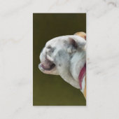 Engels bulldog profiel visitekaartje (Achterkant)