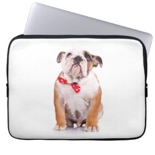 Engels Bulldog Puppy Dog Computer Hoesje Sleeve
