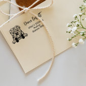 Engels Bulldog Return-adres, Hondenras Rubberstempel