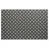 Engels Bulldog Silhouettes Pattern Grey and White Stof (Fat Quarter)