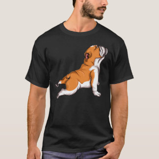 Engels Bulldog Yoga Hondenliefhebber Namaste Funny T-shirt