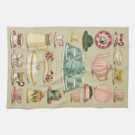  Engels China Tea Service Kitchen Theedoek