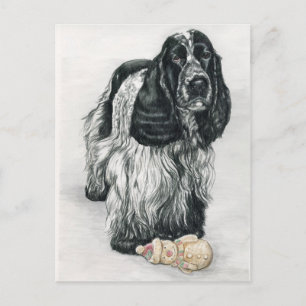 Engels Cocker Spaniel Art Briefkaart