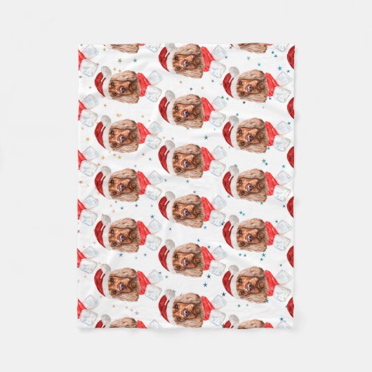 Engels Cocker Spaniel Dog Breed Christmas Fleece Deken (Voorkant)