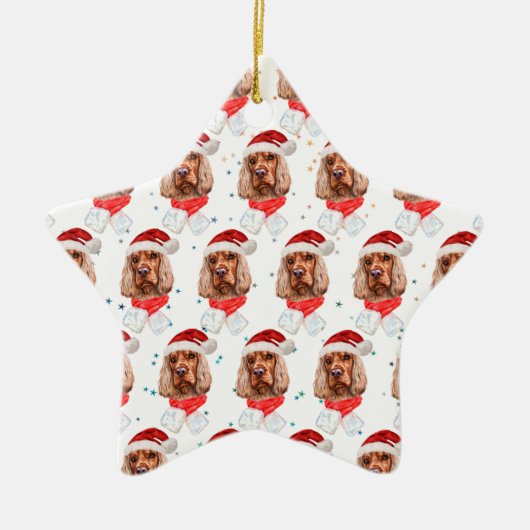 Engels Cocker Spaniel Dog Breed Christmas Keramisch Ornament (Voorkant)