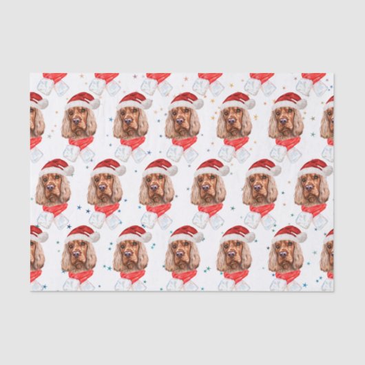 Engels Cocker Spaniel Dog Breed Christmas Tissuepapier (Voorkant)
