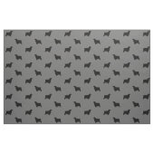 Engels Cocker Spaniel Hondenras Silhouettes Stof (Fat Quarter)