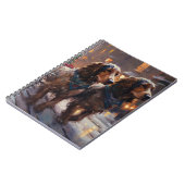 Engels Cocker Spaniel Kerstmis Feestelijk Seizoen Notitieboek (Linkerzijde)