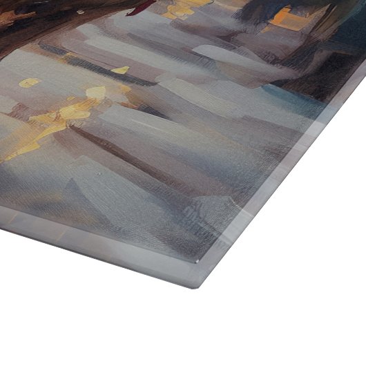 Engels Cocker Spaniel Kerstmis Feestelijk Seizoen Snijplank (Hoek)