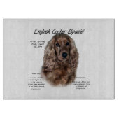 Engels Cocker Spaniel (lever) Geschiedenis Ontwerp Snijplank (Voorkant)